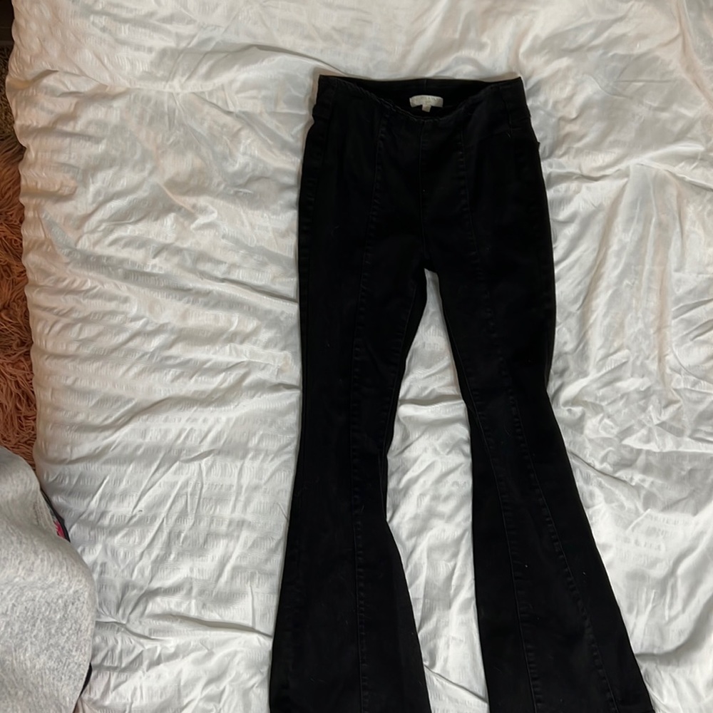 black boot cut jeans